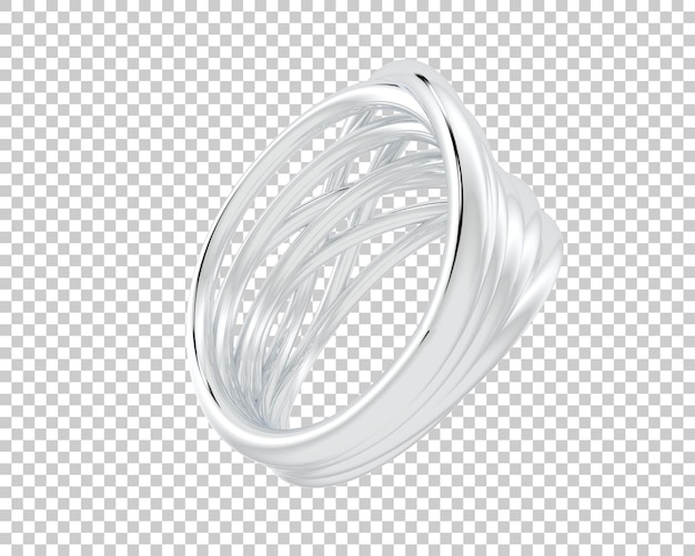 Ilustración de renderización 3D de joyas aisladas en el fondo