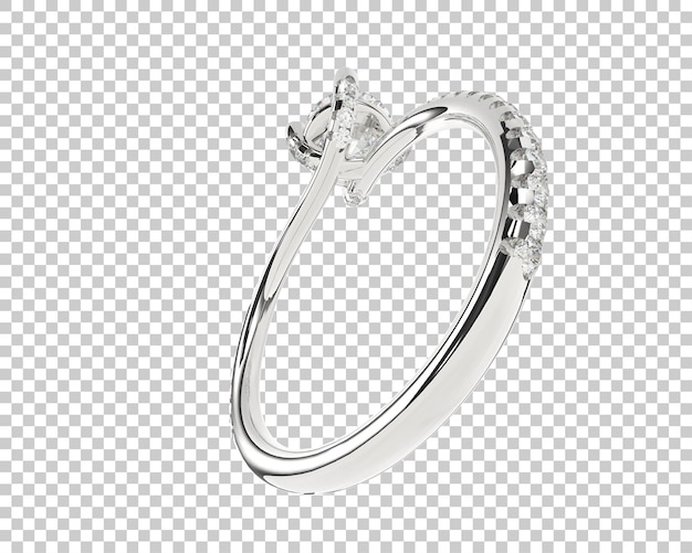 Ilustración de renderización 3D de joyas aisladas en el fondo