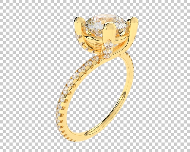 Ilustración de renderización 3d de joyas aisladas en el fondo