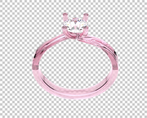 Ilustración de renderización 3D de joyas aisladas en el fondo