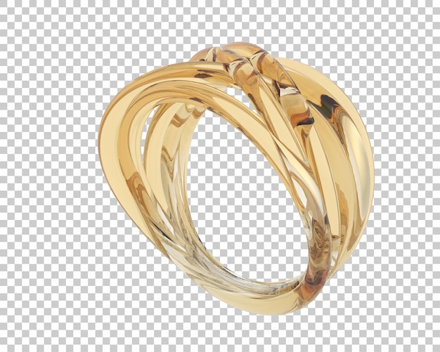 Ilustración de renderización 3D de joyas aisladas en el fondo
