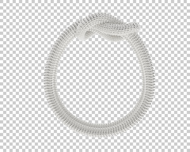 Ilustración de renderización 3D de joyas aisladas en el fondo