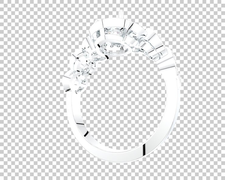 PSD ilustración de renderización 3d de joyas aisladas en el fondo
