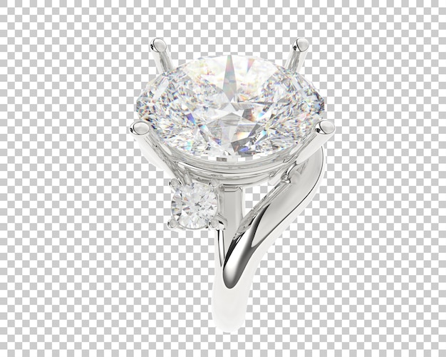 Ilustración de renderización 3D de joyas aisladas en el fondo