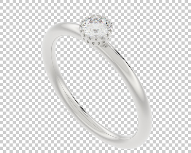Ilustración de renderización 3D de joyas aisladas en el fondo