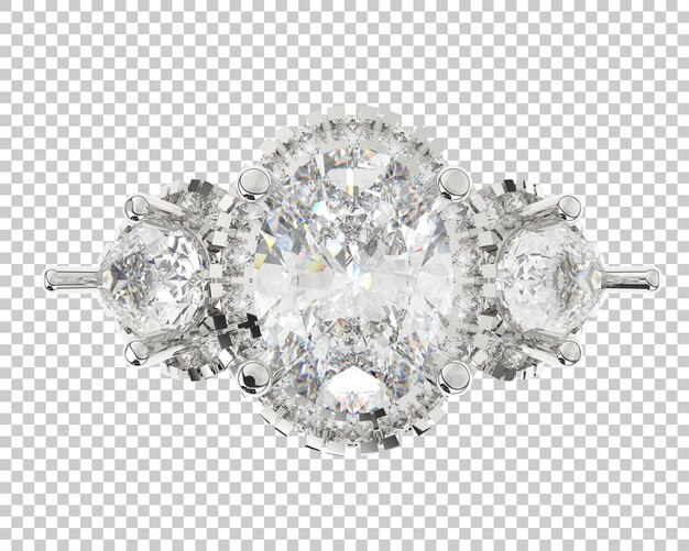 Ilustración de renderización 3D de joyas aisladas en el fondo