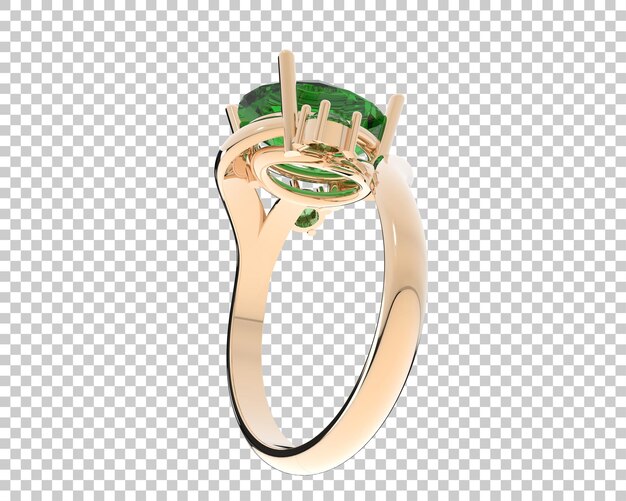 Ilustración de renderización 3D de joyas aisladas en el fondo