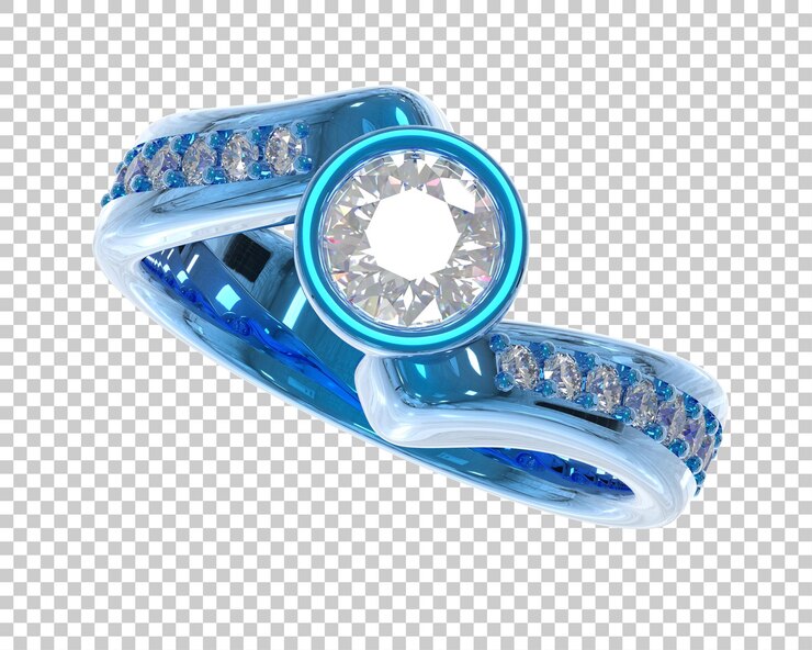PSD ilustración de renderización 3d de joyas aisladas en el fondo