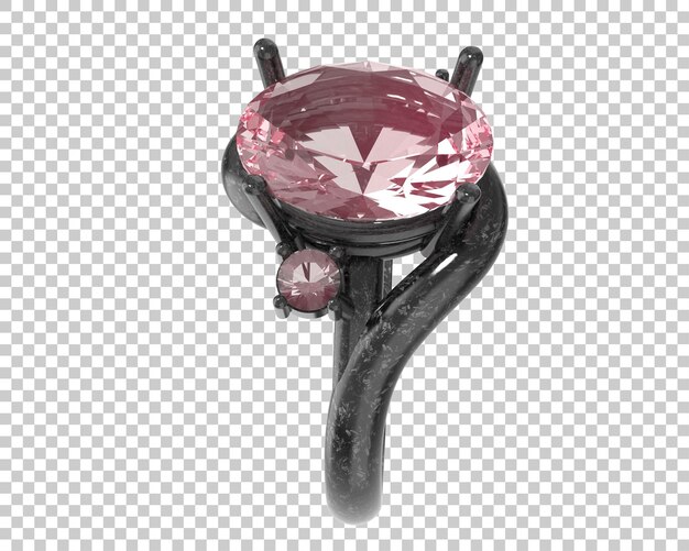 Ilustración de renderización 3D de joyas aisladas en el fondo