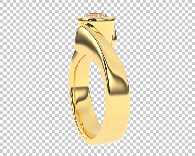 Ilustración de renderización 3D de joyas aisladas en el fondo
