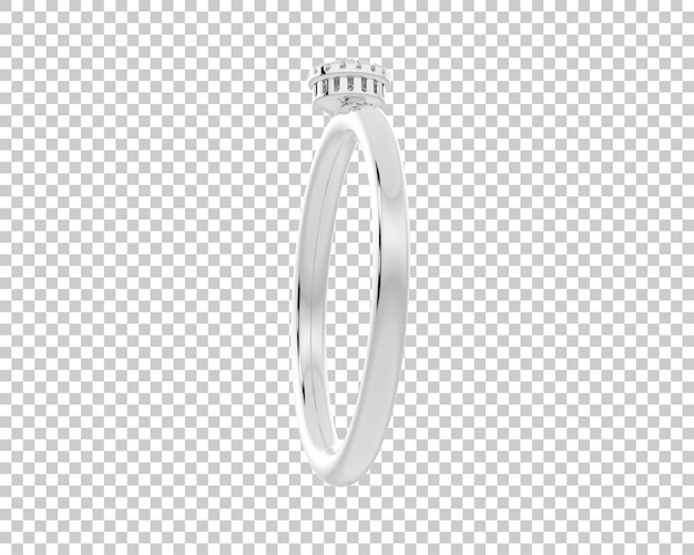 Ilustración de renderización 3D de joyas aisladas en el fondo