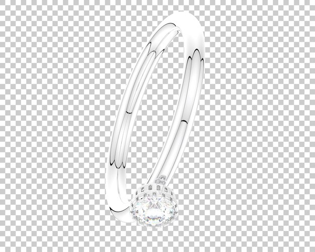 Ilustración de renderización 3D de joyas aisladas en el fondo