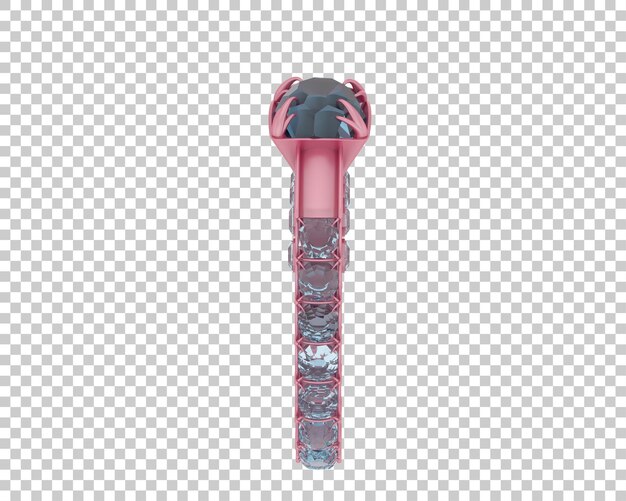 Ilustración de renderización 3D de joyas aisladas en el fondo