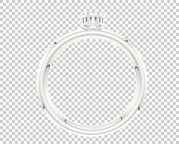 Ilustración de renderización 3D de joyas aisladas en el fondo