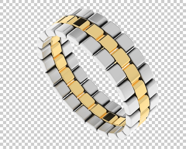 Ilustración de renderización 3D de joyas aisladas en el fondo