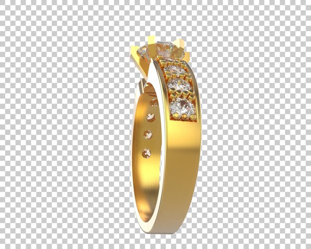Ilustración de renderización 3D de joyas aisladas en el fondo