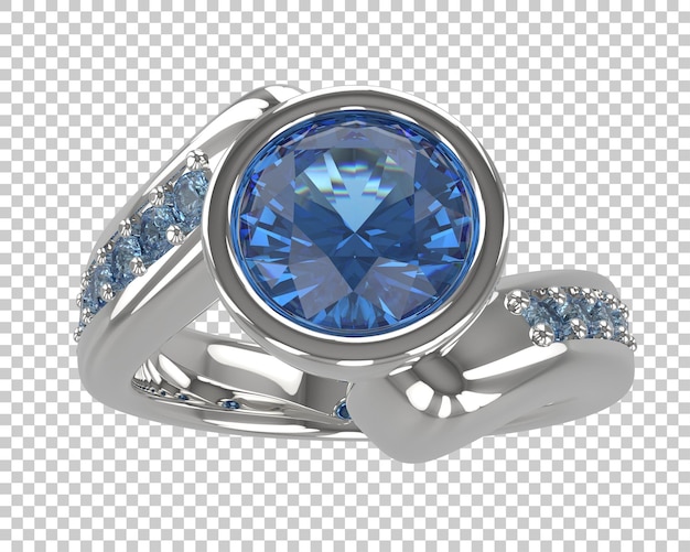 Ilustración de renderización 3D de joyas aisladas en el fondo