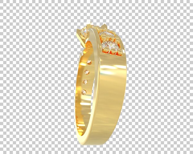 PSD ilustración de renderización 3d de joyas aisladas en el fondo