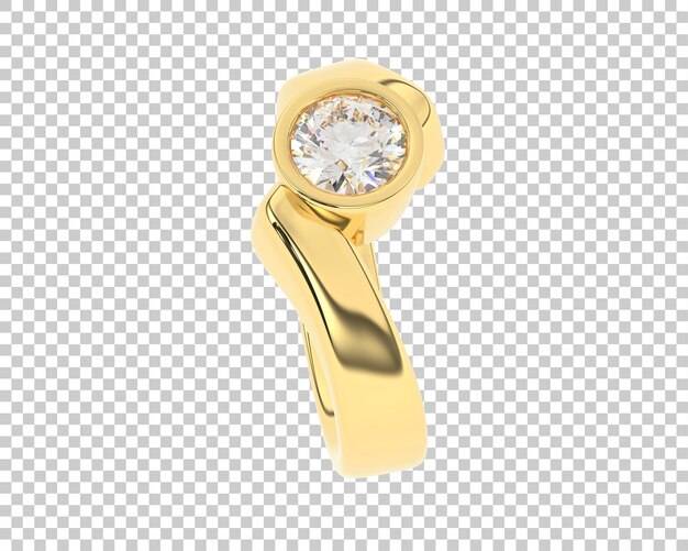 Ilustración de renderización 3D de joyas aisladas en el fondo