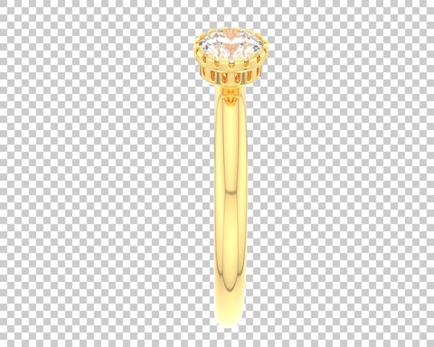 Ilustración de renderización 3D de joyas aisladas en el fondo