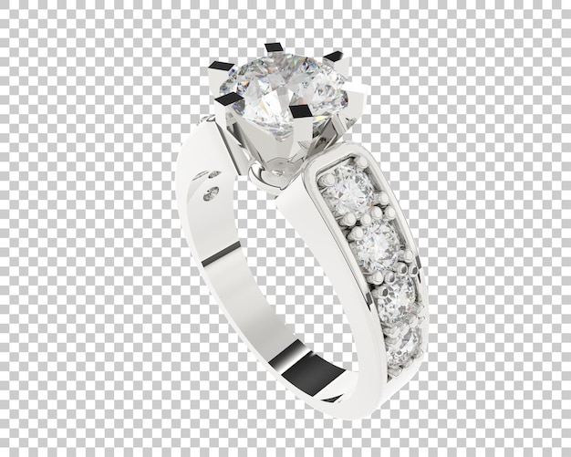 Ilustración de renderización 3D de joyas aisladas en el fondo