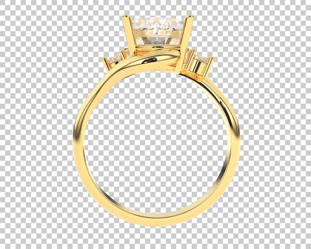 Ilustración de renderización 3D de joyas aisladas en el fondo