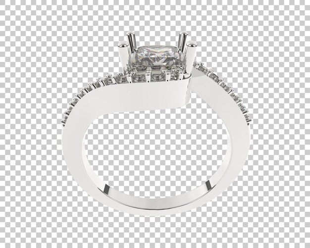 Ilustración de renderización 3D de joyas aisladas en el fondo