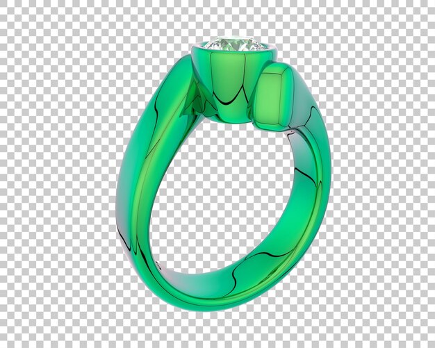Ilustración de renderización 3D de joyas aisladas en el fondo