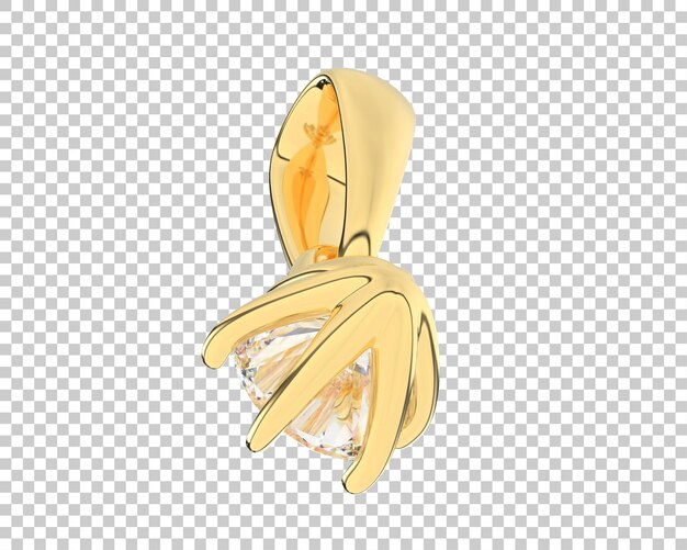 Ilustración de renderización 3D de joyas aisladas en el fondo
