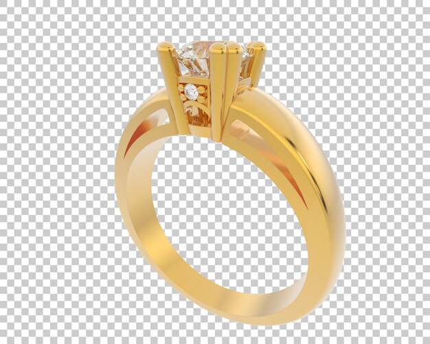 Ilustración de renderización 3D de joyas aisladas en el fondo