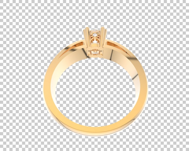 Ilustración de renderización 3D de joyas aisladas en el fondo