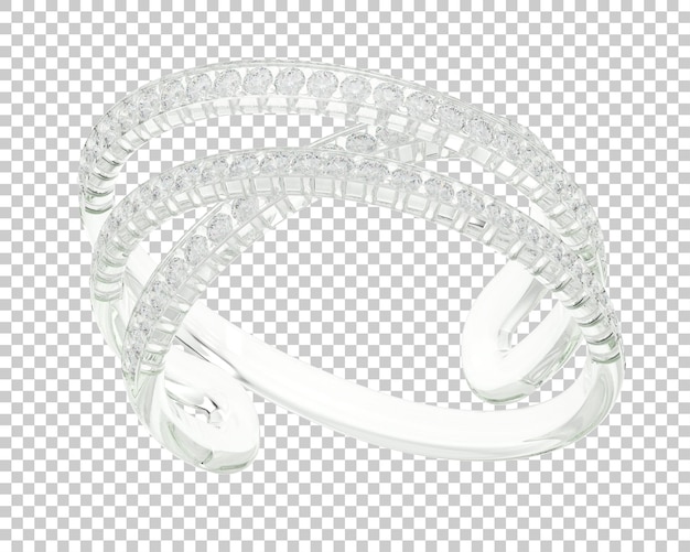 Ilustración de renderización 3D de joyas aisladas en el fondo