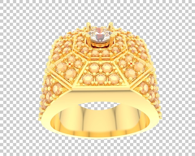 PSD ilustración de renderización 3d de joyas aisladas en el fondo