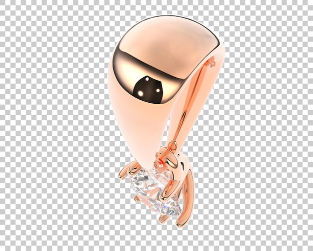 Ilustración de renderización 3D de joyas aisladas en el fondo