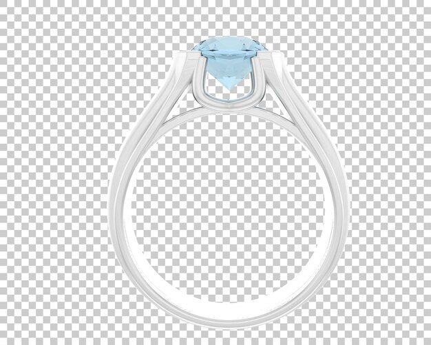 Ilustración de renderización 3D de joyas aisladas en el fondo