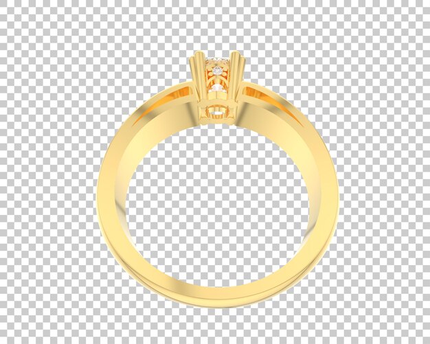 Ilustración de renderización 3D de joyas aisladas en el fondo