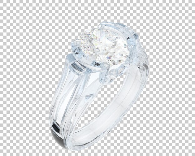 Ilustración de renderización 3D de joyas aisladas en el fondo