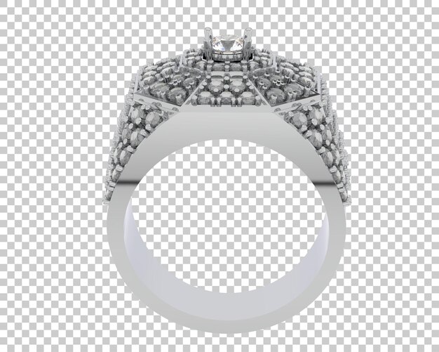 Ilustración de renderización 3D de joyas aisladas en el fondo