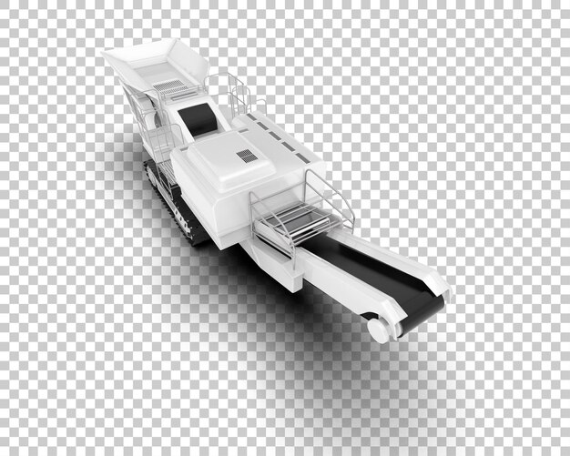 Ilustración de renderización 3D de plano frío aislado en el fondo