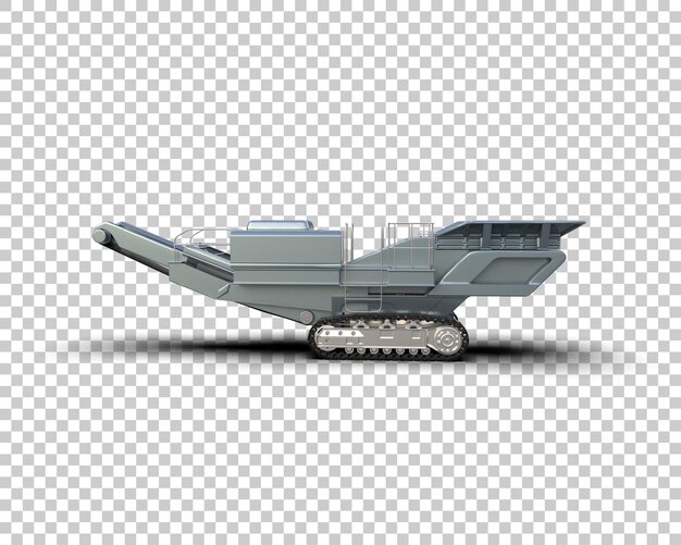 Ilustración de renderización 3D de plano frío aislado en el fondo