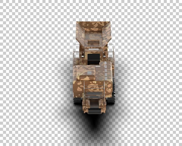 Ilustración de renderización 3D de plano frío aislado en el fondo