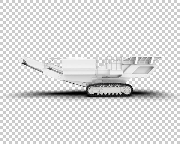 Ilustración de renderización 3D de plano frío aislado en el fondo