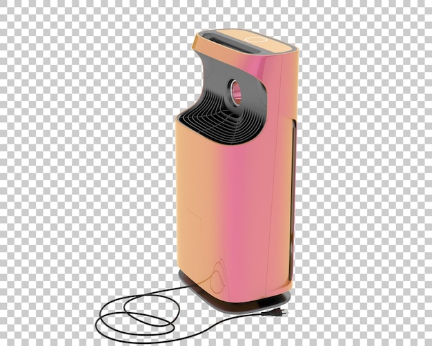 Ilustración de renderización 3d del purificador de aire aislado en el fondo