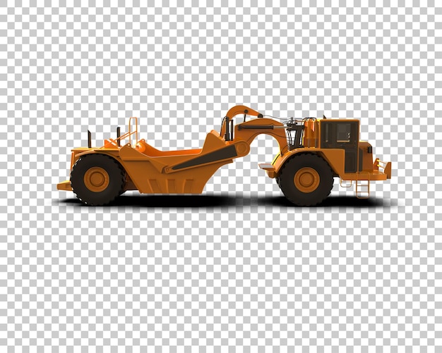 Ilustración de renderización 3D del raspador aislado en el fondo