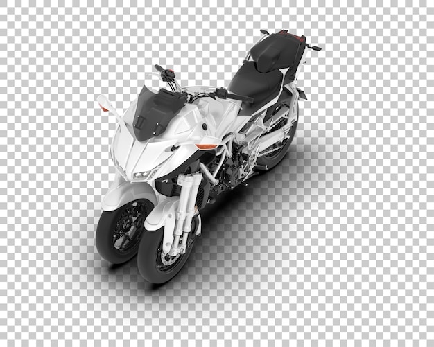 Ilustración de renderización 3D de scooter en un fondo transparente