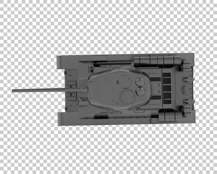 PSD ilustración de renderización 3d del tanque aislado en un fondo transparente
