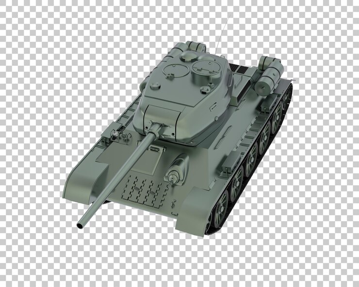 PSD ilustración de renderización 3d del tanque aislado en un fondo transparente