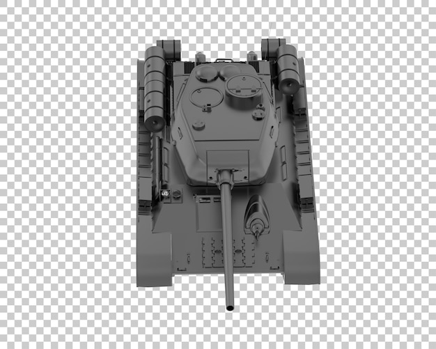 Ilustración de renderización 3d del tanque aislado en un fondo transparente