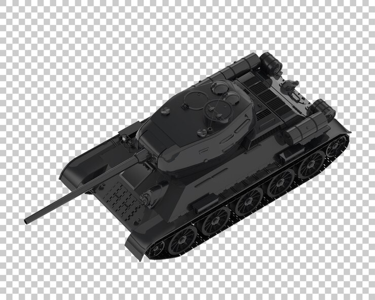 PSD ilustración de renderización 3d del tanque aislado en un fondo transparente
