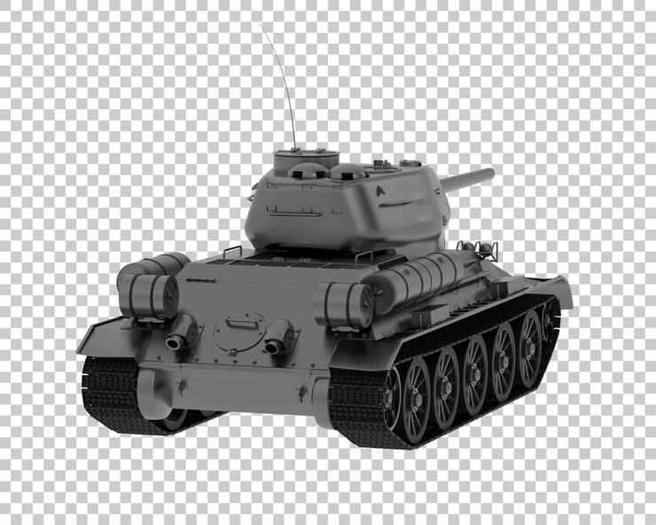 PSD ilustración de renderización 3d del tanque aislado en un fondo transparente